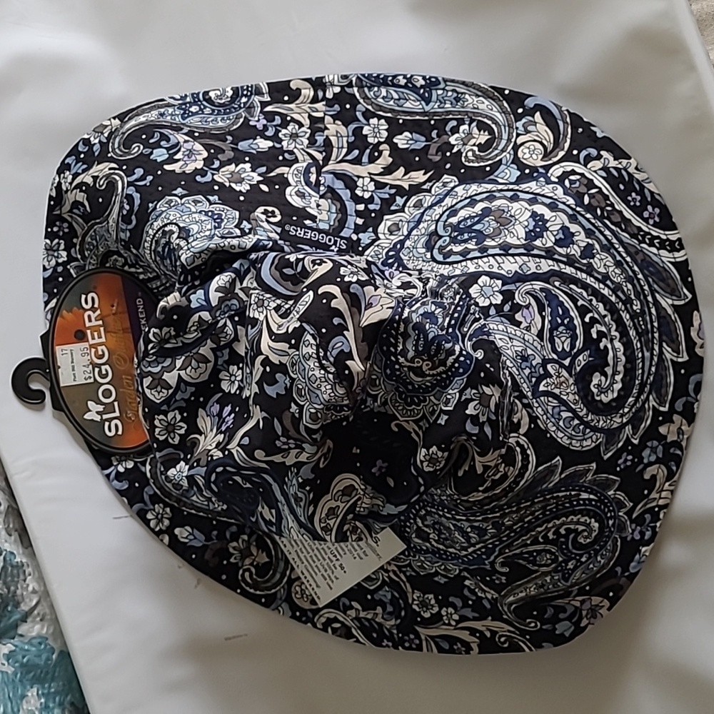 Brand New Sloggers Women's Bucket Hat, 1Size, Blue Waves Print